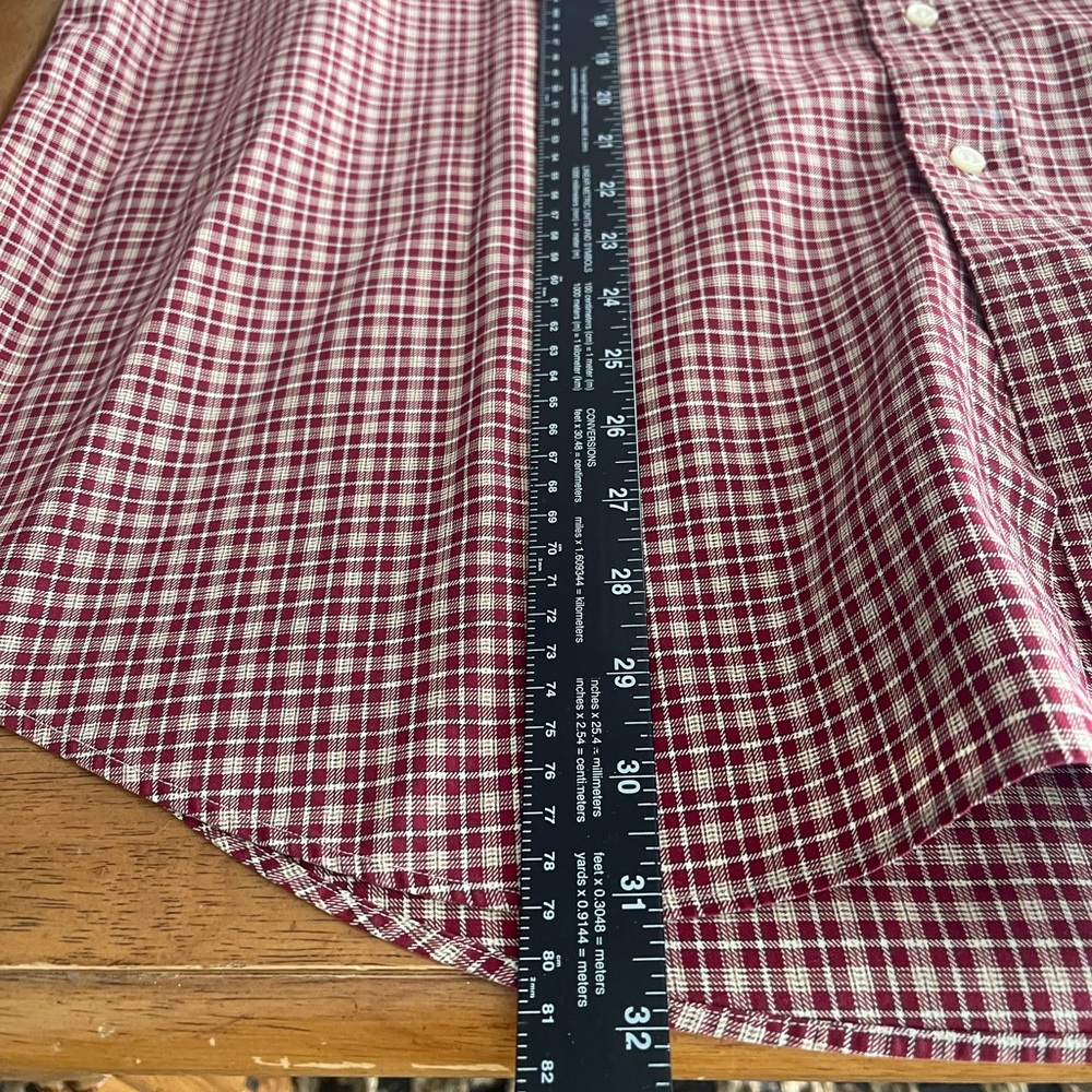 Ralph Lauren Men's size XL red/brown Plaid Button Down Shirt - Picture 3 of 6